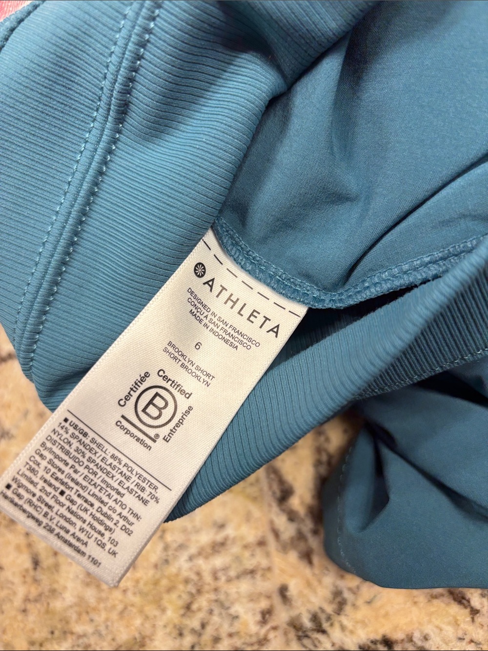Athleta Brooklyn Short, 6, green teal - Picture 9 of 12